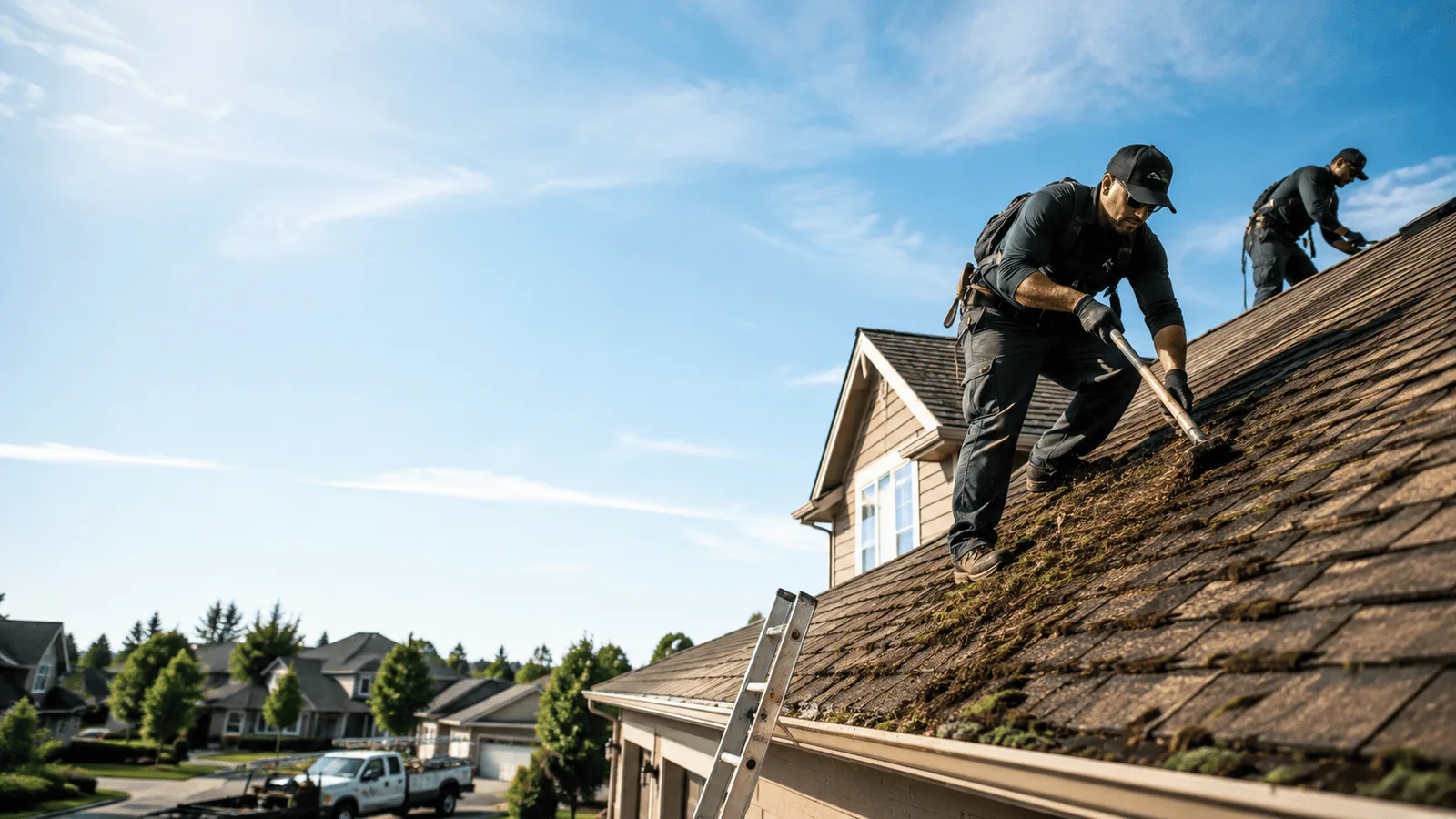 Roof Moss Removal in Kansas near me
